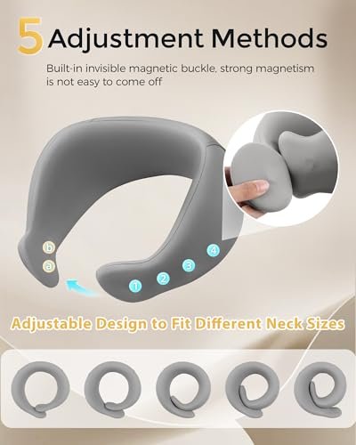 ravel Neck Pillows for Airplanes and Long-Haul Flights, Memory Foam Adjustable 360° Head Support with Asymmetrical Sides, Includes Travel Bag - Image 4